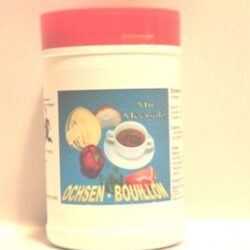 1 kg Ochsen-Bouillon, Paste mit Meersalz und Gemüse