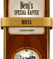 1 kg Mocca, Wiener Bohnen (reizarm und magenschonend) Hochlandkaffee
